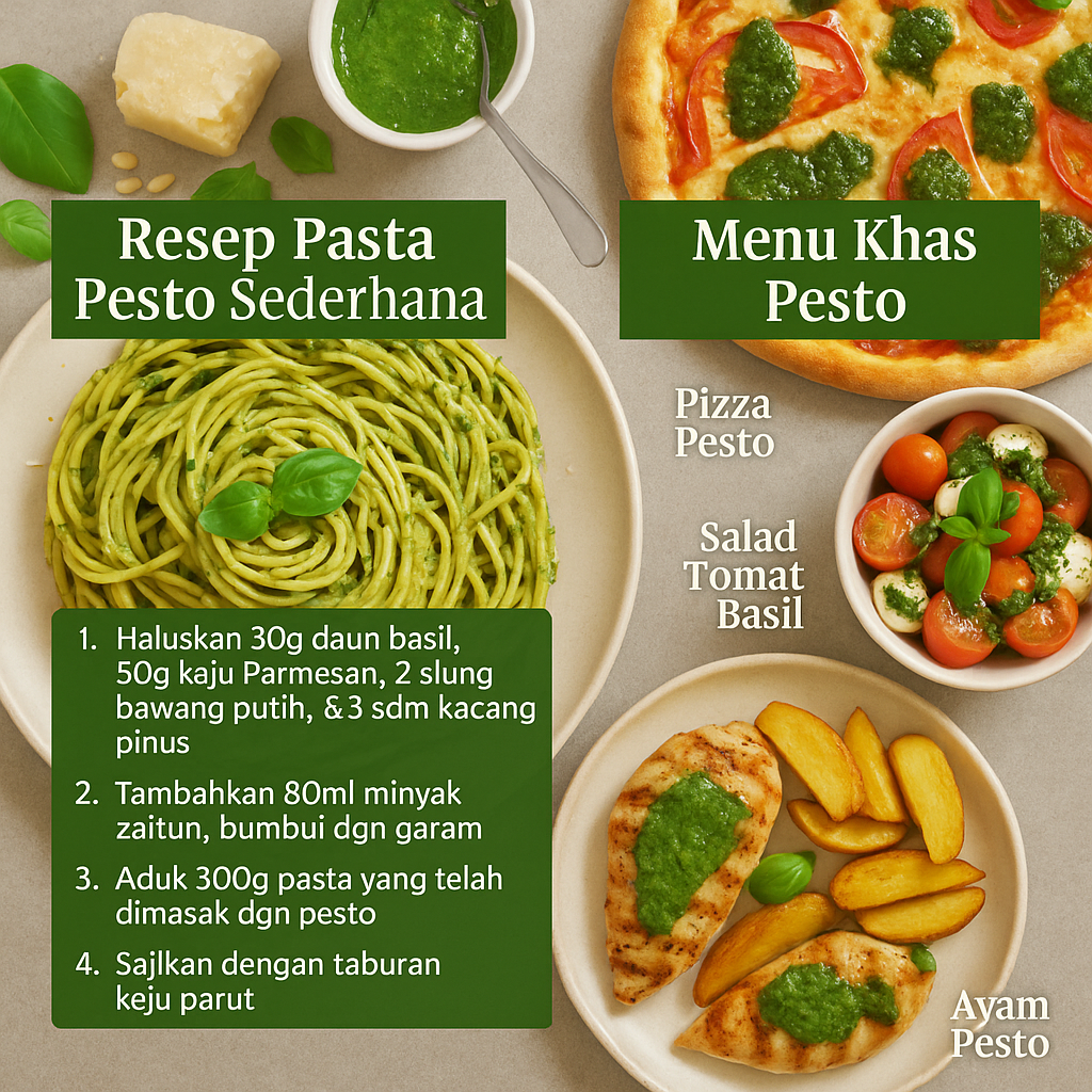 Pesto - Pasta Italia dengan Selera Indonesia | Pesan Sekarang!